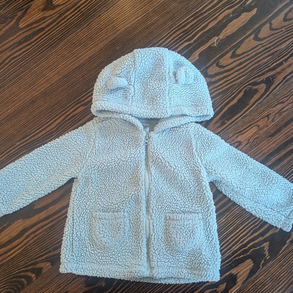 Carter's Soft Gray Sherpa Jacket